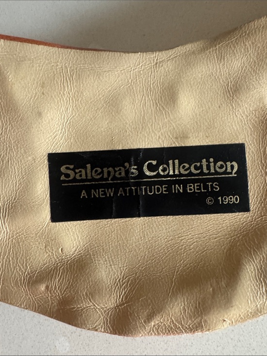 Vintage Salena’s Collection Brown Beaded Belt Circa 1990 main image 5